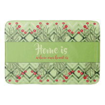 Verde Moderno Con Floral Roja