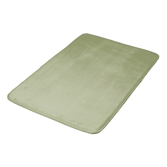 Alfombrilla De Baño Verde oliva desenfadado (Angular)