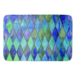 Alfombrilla De Baño Verde y azul