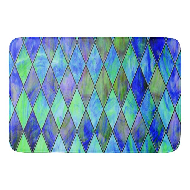 Alfombrilla De Baño Verde y azul (Anverso)