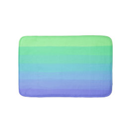 Alfombrilla De Baño Verdes brillantes y gradiente azul