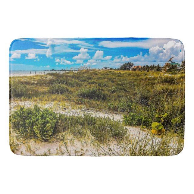 Alfombrilla De Baño Verdes de playa (Anverso)