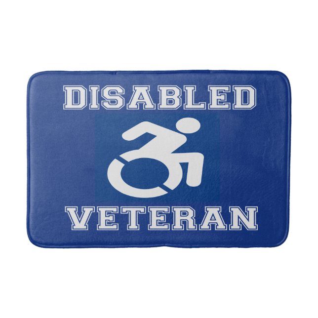 Alfombrilla De Baño Veterano discapacitado (Anverso)