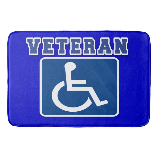 Alfombrilla De Baño Veterano discapacitado (Anverso)