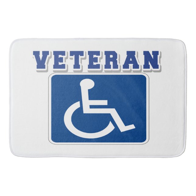 Alfombrilla De Baño Veterano discapacitado (Anverso)