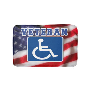 Alfombrilla De Baño Veteranos discapacitados de los Estados Unidos