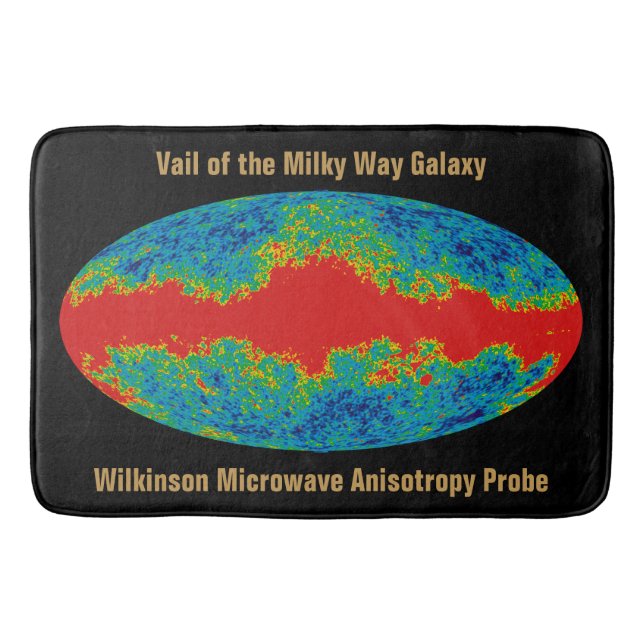 Alfombrilla De Baño Vía Láctea Velo De Galaxia Sobre Universo WMAP (Anverso)