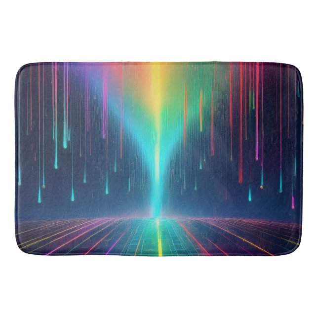 Alfombrilla De Baño Viaje con gota de arcoiris (Anverso)