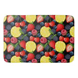 Alfombrilla De Baño Vibrante Berries y Citrus Bath Mat