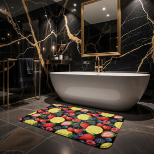Alfombrilla De Baño Vibrante Berries y Citrus Bath Mat