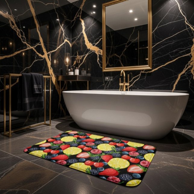 Alfombrilla De Baño Vibrante Berries y Citrus Bath Mat (Subido por el creador)