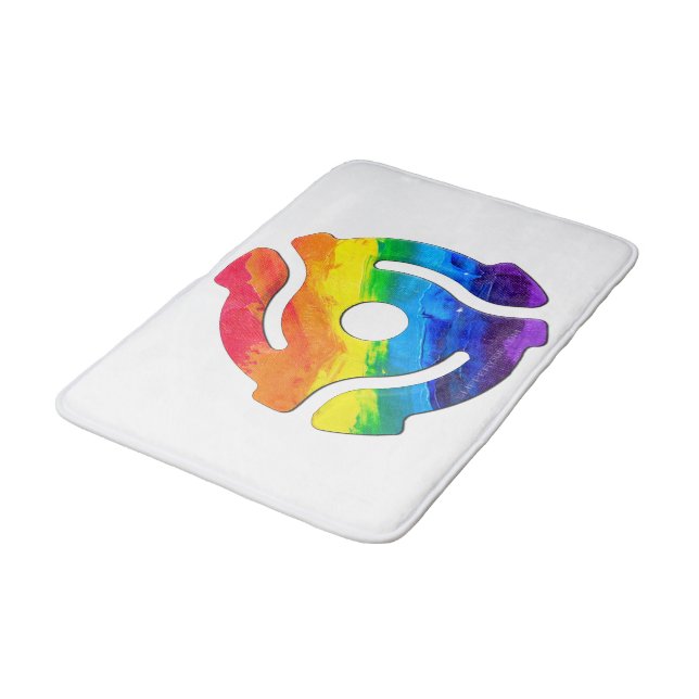 Alfombrilla De Baño Vibrante de adaptador de registro de 45 RPM de plá (Angular)
