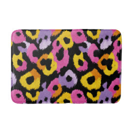 Alfombrilla De Baño Vibrante Leopard Print Retro Glam y2k Trendy