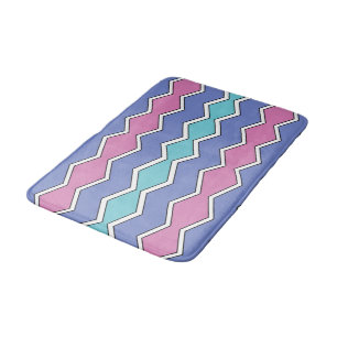 Alfombrilla De Baño Vibrante Picos ZigZag