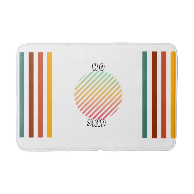 Alfombrilla De Baño Vibrante Stripes Bathmat (Anverso)