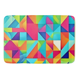 Alfombrilla De Baño Vibrantes patrones abstractos coloridos