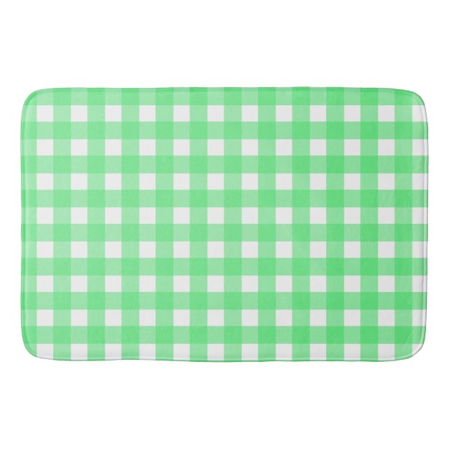 Alfombrilla De Baño Vichy verde (Anverso)