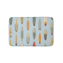 Vida de Surf | Gráfica Retro de Tabla de Surf Azul