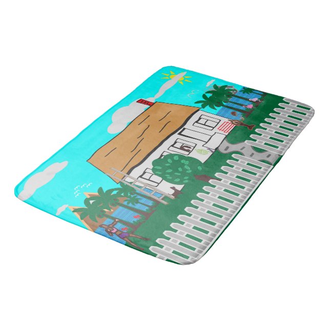 Alfombrilla De Baño Vida en la playa (Angular)