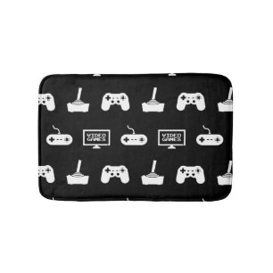 Alfombrilla De Baño Videojugador temático del videojuego del diseño