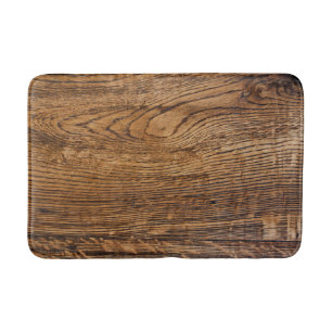 Alfombrilla De Baño Vieja mirada de madera del grano