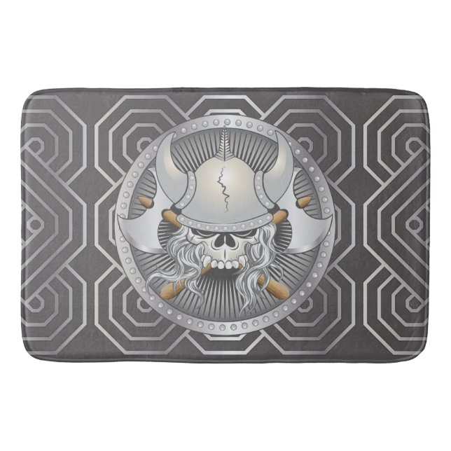 Alfombrilla De Baño Viking Skull (Anverso)