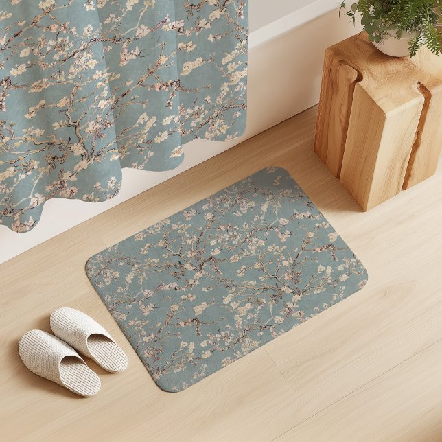 Alfombrilla De Baño Vincent Van Gogh Almond Blossom on Mint Green (Subido por el creador)
