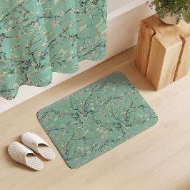 Alfombrilla De Baño Vincent Van Gogh Almond Blossom on Mint Green