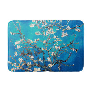 Alfombrilla De Baño Vincent Van Gogh Almond Blossoms Turquoise brillan