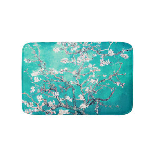 Alfombrilla De Baño Vincent Van Gogh Almond Flores Turquoise