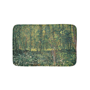 Alfombrilla De Baño Vincent van Gogh Árboles y subcrecimiento, 1887