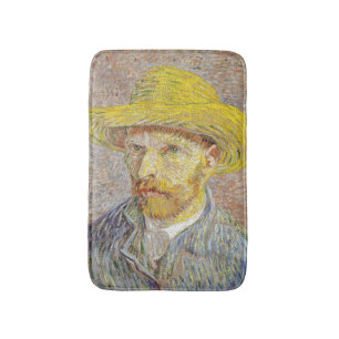 Alfombrilla De Baño Vincent van Gogh - Autorretrato con Gorra de paja