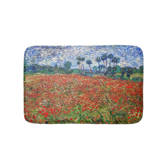 Alfombrilla De Baño Vincent van Gogh - Campo de amapola (Anverso)