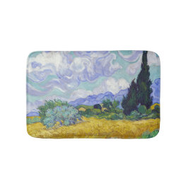 Alfombrilla De Baño Vincent Van Gogh - Campo de trigo con cipreses