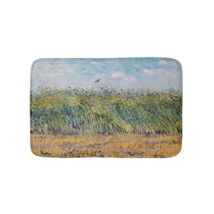 Alfombrilla De Baño Vincent van Gogh - Campo de Trigo con un Lark
