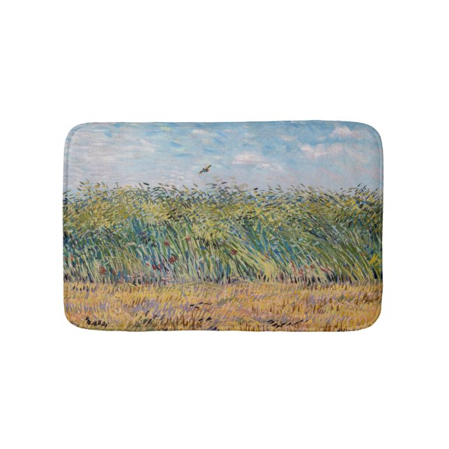 Alfombrilla De Baño Vincent van Gogh - Campo de Trigo con un Lark (Anverso)