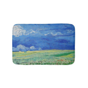 Alfombrilla De Baño Vincent van Gogh - Campos de trituración bajo las