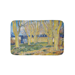 Alfombrilla De Baño Vincent van Gogh - El tren azul