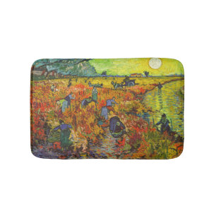 Alfombrilla De Baño Vincent van Gogh - El Viñedo Rojo