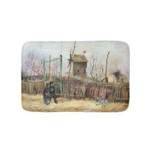 Alfombrilla De Baño Vincent van Gogh - Escena callejera en Montmartre