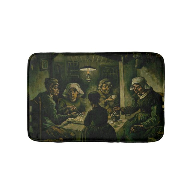 Alfombrilla De Baño Vincent van Gogh - Los comedores de papa (Anverso)