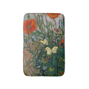 Alfombrilla De Baño Vincent van Gogh - Mariposas y Papas