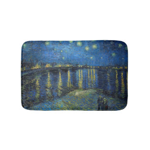 Alfombrilla De Baño Vincent van Gogh - Noche estrellada sobre el Ródan