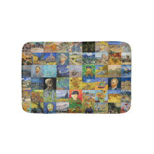 Alfombrilla De Baño Vincent van Gogh - Piquetas maestras del mosaico