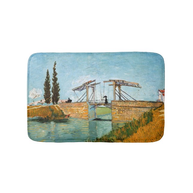 Alfombrilla De Baño Vincent van Gogh - Puente Langlois en Arles #3 (Anverso)