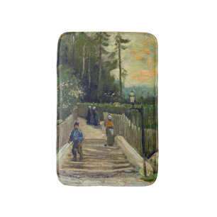 Alfombrilla De Baño Vincent van Gogh - Sendero inclinado en Montmartre