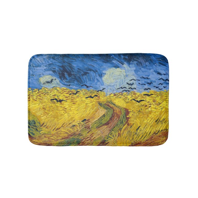 Alfombrilla De Baño Vincent van Gogh - Wheatfield con cuervos (Anverso)