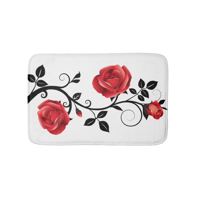 Alfombrilla De Baño Vino rosa de Bath Mat-Red (Anverso)