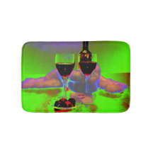 Vino y chocolate con un beso surrealista