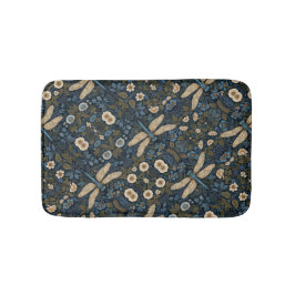 Alfombrilla De Baño Vintage blue Dragonfly